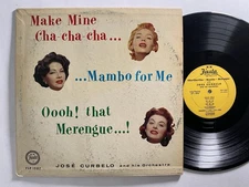 José Curbelo And His Orchestra – Cha Cha Cha - Mambo - Merengue RARE LATIN LP