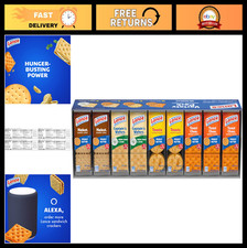 Variety Pack Sandwich Crackers - 36 Count Assorted Snacks for Lunch Travel