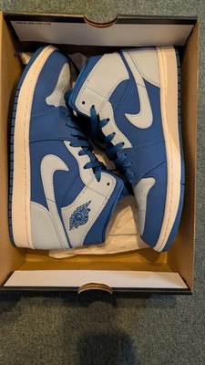 Nike Air Jordan 1 MID Team Royal Ice Blue White Gr. 44 / US 10