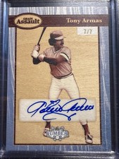 2025 Leaf Lumber Baseball TONY ARMAS Grain Assault Auto #7/7 GA-TA1