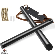 Essential Fire Starter Kit: Ferro Rod + Multi-Tool & Lanyard for Outdoor Safety