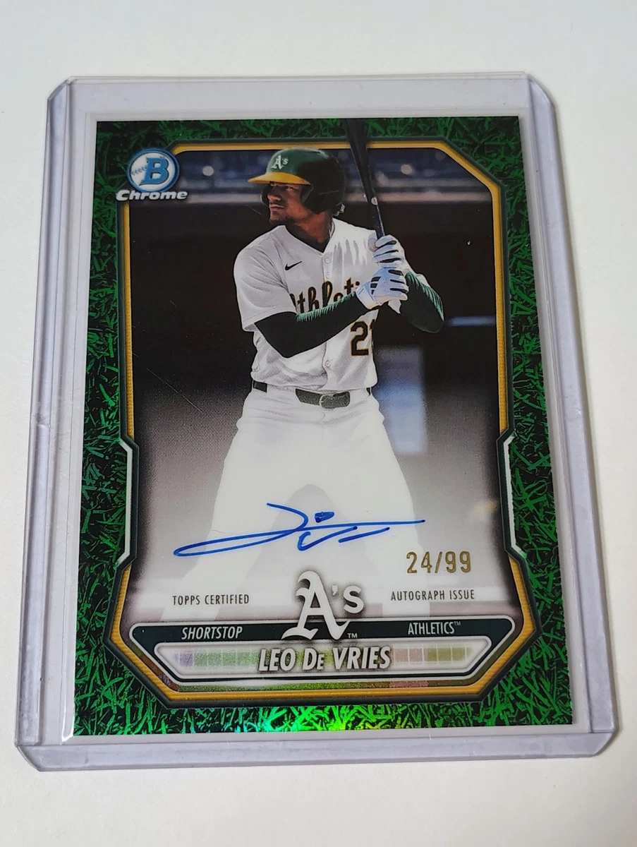 Bowman Oakland Athletics Baseball Autographed Sports Trading Cards