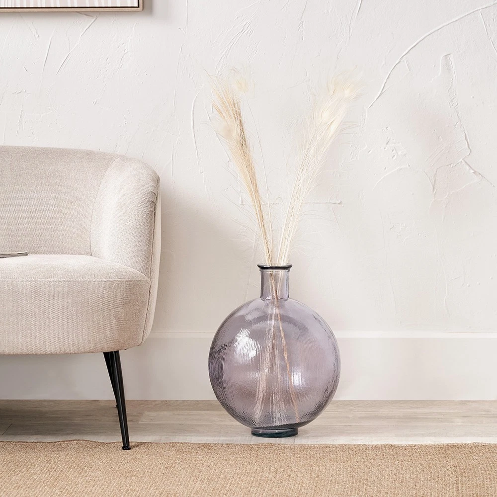 Large Glass Vase Round Decorative Globe Lilac Recycled Glass Vase 34 x 34 x 42cm
Opens in a new wind