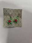 Claire's Turtle Earrings Green Pink — photo 1
