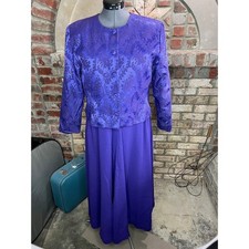 dress blazer formal purple 1970s floral