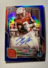 2025 Bowman U Chrome Nyziah Hunter Prospect Blue Ref Autograph #BCA-NH /150