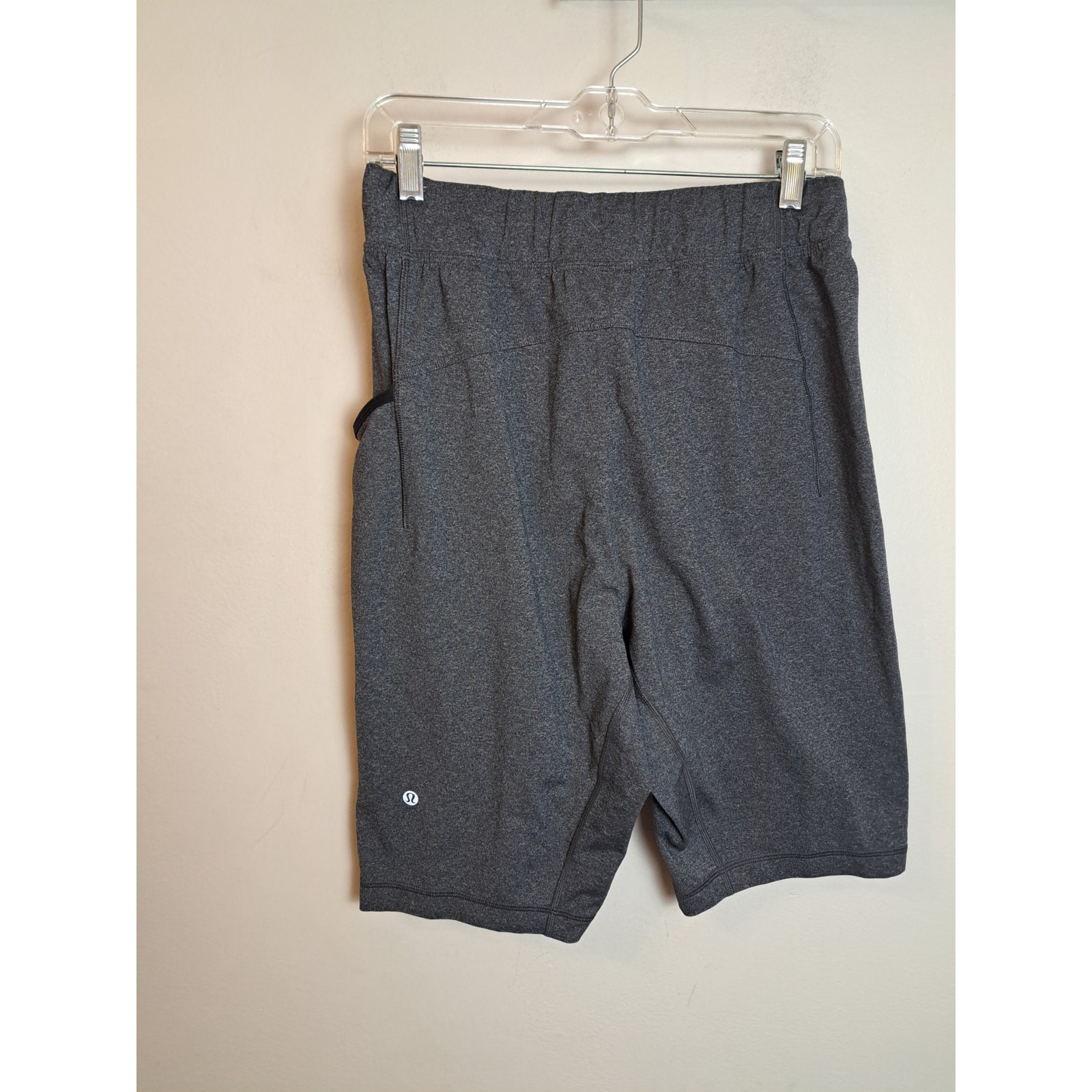 LULULEMON CHARCOAL GRAY ELASTIC DRAWSTRING WAIST … - image 1