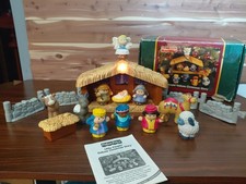 Fisher Price Little People Deluxe Christmas Story 2002 Sounds Works READ DESCRIP