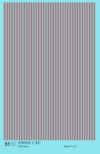K4 Ho Scale Water Slide Decals Red 132 Inch Stripes Set K4 Ho Scale Water Slide Decals Red 132 Inch Stripes Set