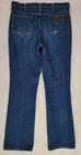 Vintage 70s Wrangler USA 945DEN No Fault Dark Blue Denim Jeans FITS 33-34" x 32" — photo 2
