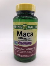 Spring Valley Maca 500 mg - 90 Capsules - Exp. 10/1025 - (New) Ref. 154
