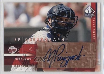 2003 SP Authentic Chirography Young Stars Bronze /100 AJ Pierzynski #AP Auto a8r