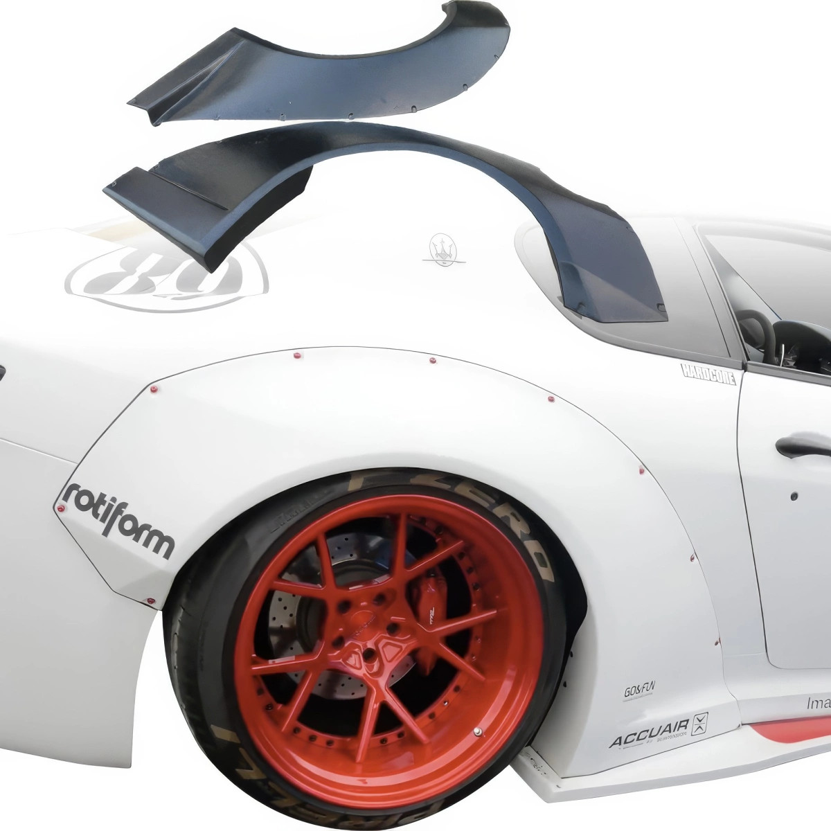 VSaero FRP LBPE Wide Body Fender Flares (rear) 60mm for GranTurismo Maserati 08