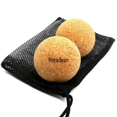 Cork Massage Balls for Fascia Release After Exercise, Yoga,Trigger Point Ther...