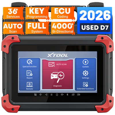 USED XTOOL D7 Full System Diagnostic Scanner Bi-Directional Tool Key Programmer