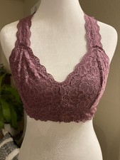 Felina LilacLace Racerback Bralette Size S Whimsical Fairy Coquette Romantic