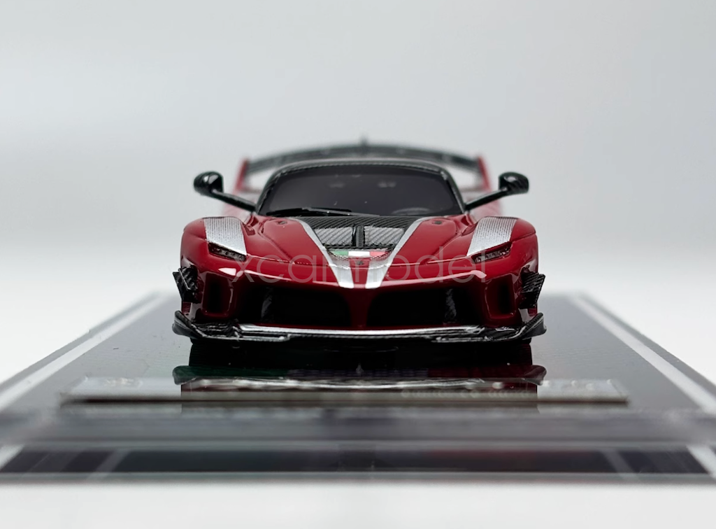 U2 1:64 Red FXXK EVO #93 Super Racing Sports Model Diecast Resin