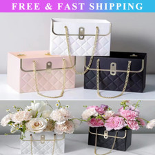 Flower Paper Box Bouquet Storage Bucket Florist Bag Handbag Wedding Party Decor