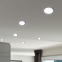 Einbaulampe Deckenleuchte Einbaustrahler Led Spot Chrom Wohnzimmerlampe 6Er Set
