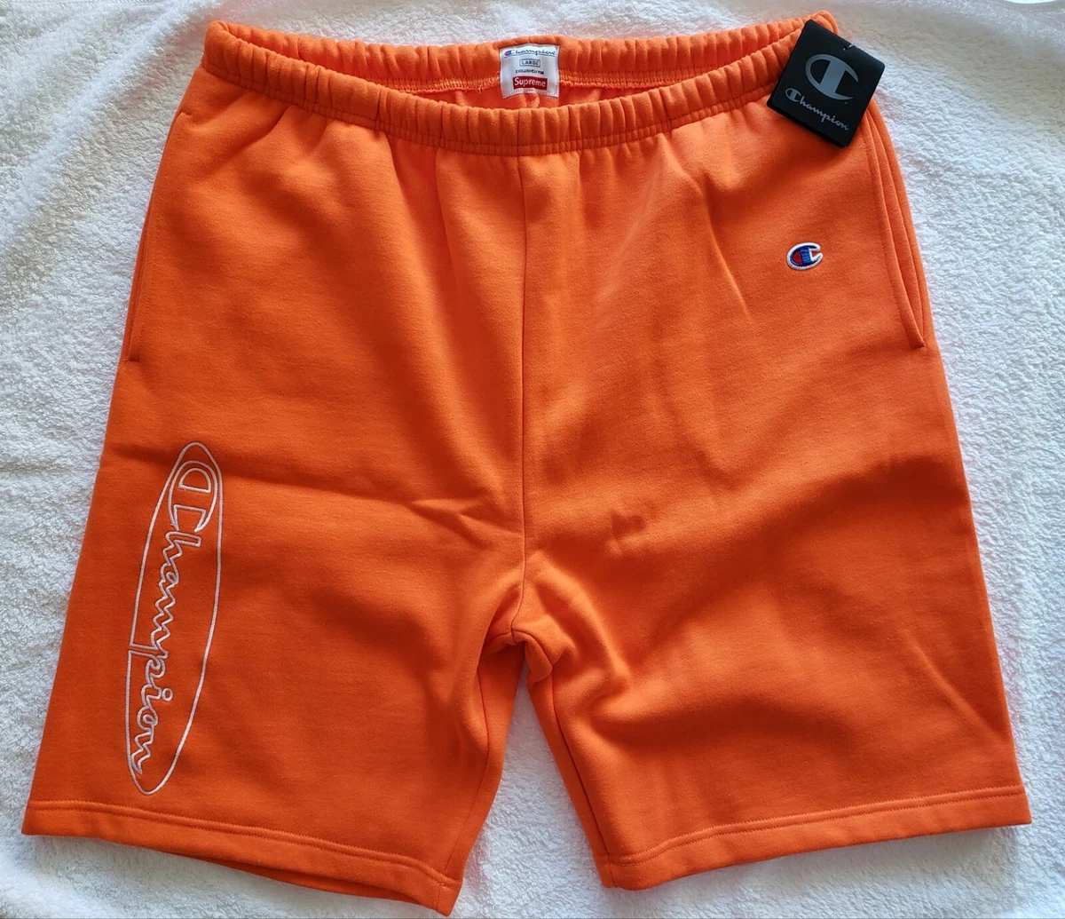 Supreme x Champion Outline Sweat Shorts Sweatshort Authentic Guaranteed sz Large