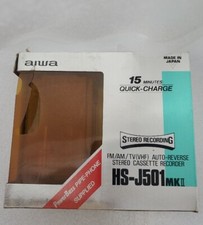 Vintage Aiwa Hs-jx501 Fm/am/tv Stereo Cassette Corder Walkman.japan. For Parts