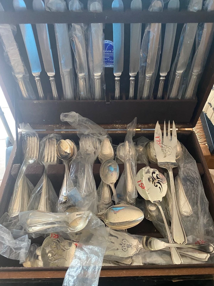 REED & BARTON HEPPLEWHITE STERLING SILVER SET OF 4 OR 8 OR 12 DEMITASSE SPOONS - Image 3 of 4