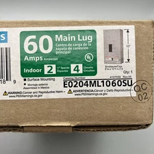 Siemens E0204ML1060SU Indoor Main Lug Load Center Panel 60 Amps 4 Circuits