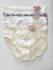 3 Warner's Lace Hi Cut Panty 5109 Multi Sz 7/L - NWT