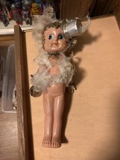 SET OF 2 VINTAGE CELLULOID CARNIVAL PRIZE DOLLS 1 MADE IN OCCUPIED JAPAN