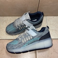 IHope Roller Skates Shoes Girls LED Light, Color Blue Teal Sz US 8.5, EURO 39