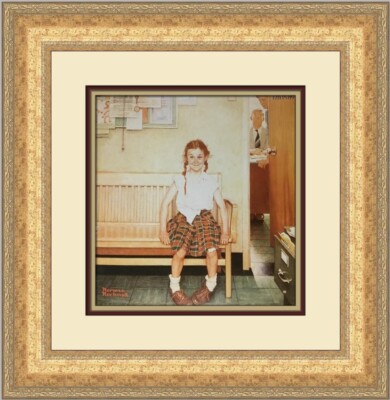 Norman Rockwell Outside the Principal's Office Custom Framed Print