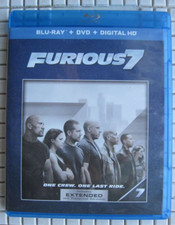Fast & The Furious Furious7 7 DVD Disc Blu Ray Bluray Digital HD Extended Movie