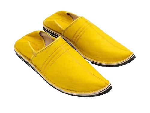 The Men Store Shearling Moc Toe Slippers Tan Size 8 US  display picture 1