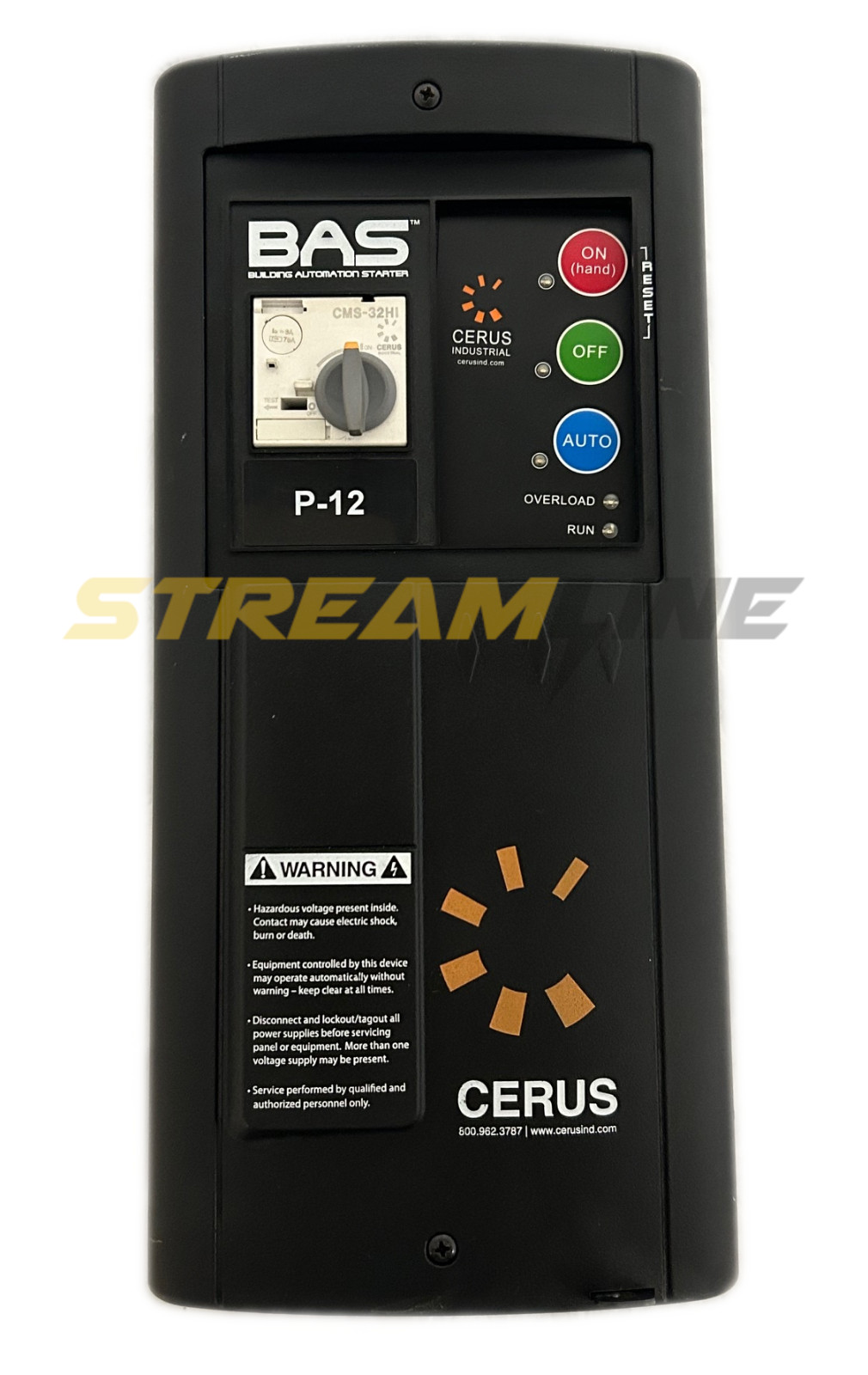 Cerus BAS1-9/J-G6-5M Building Automation Starter, 200-600V, 1-200HP, HOA Keypad