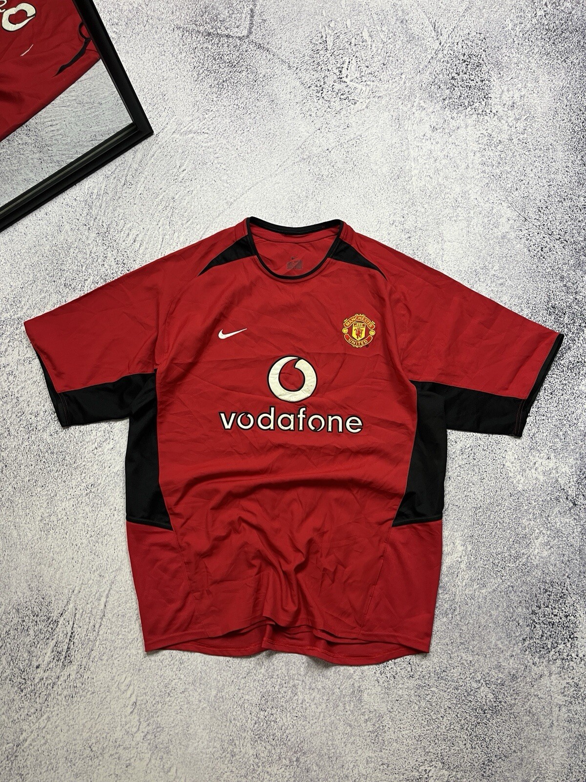 Nike Manchester United 2002/2004 Home Vintage Soccer Jersey Football Shirt