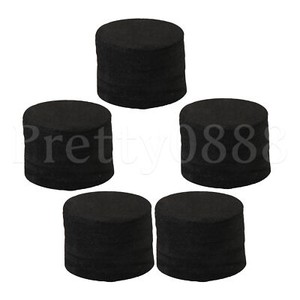 5 x Tambour électronique noir pour pièce d'instrument de percussion 1.10 x 0.79inch