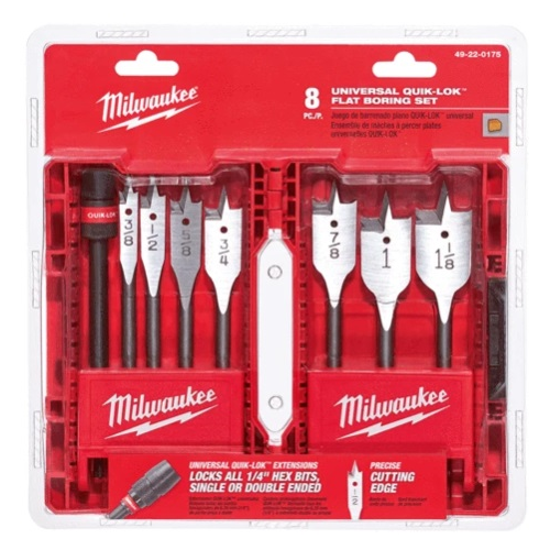 Milwaukee Spade Drill Bit Set - 8 