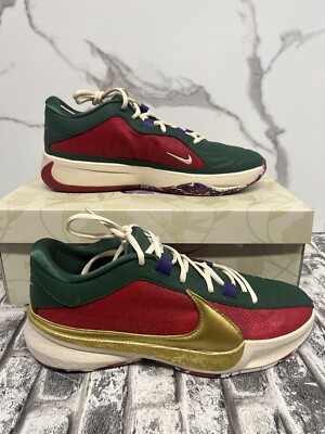 Nike Zoom Freak 5 Gym Red/Metallic Gold-Fir Rouge Gym DZ2944-600 Size 11 Men 