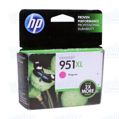 Genuine HP 951XL Magenta Ink OfficeJet 8100 8620 8610 8630 251dw (Retail Box)