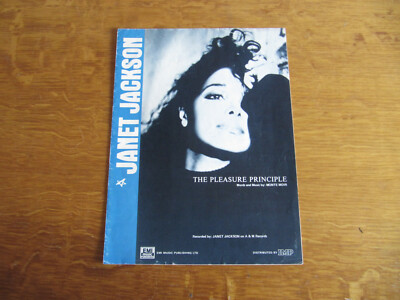 JANET JACKSON - THE PLEASURE PRINCIPLE - ORIGINAL UK SHEET MUSIC (F)