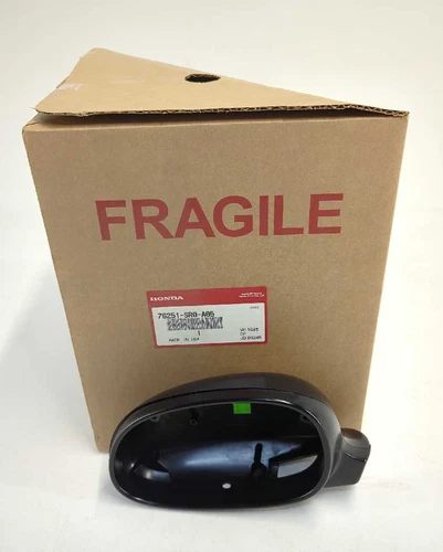 New OEM Genuine Honda Door Mirror Housing 1992-1995 Civic Black LH 76251-SR0-A05
