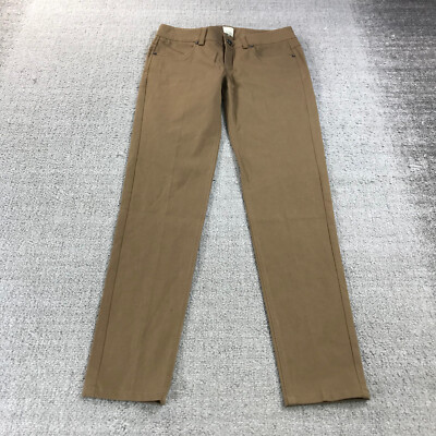 Ecru Pants Womens Springfield Pleated Chino Dress Pants Pull On