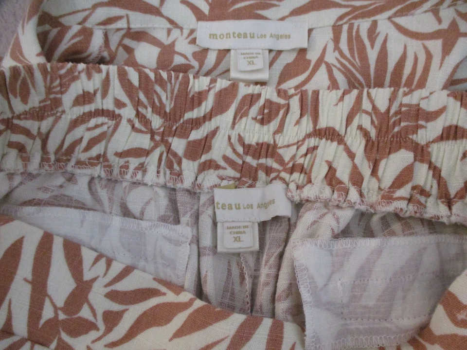 Conjunto Pantalones Cortos Monteau Talla XL Multicolor Floral Foto 3 de 4