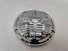 NEW for Harley CHROME 6V Delco Remy winged horn cover Knucklehead Flathead
