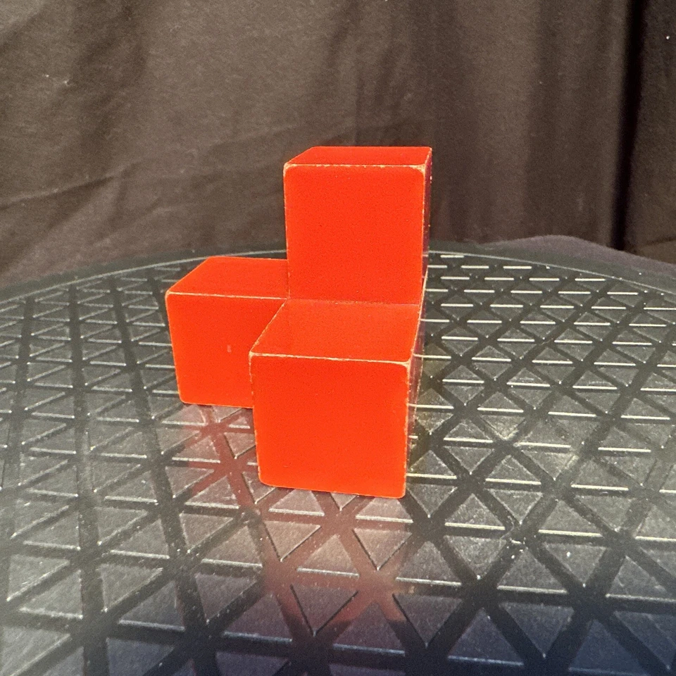 SOMA Puzzle RED Cube Replacement Part Piet Hein Denmark Parker Bro Brain Teaser - Image 2 of 4