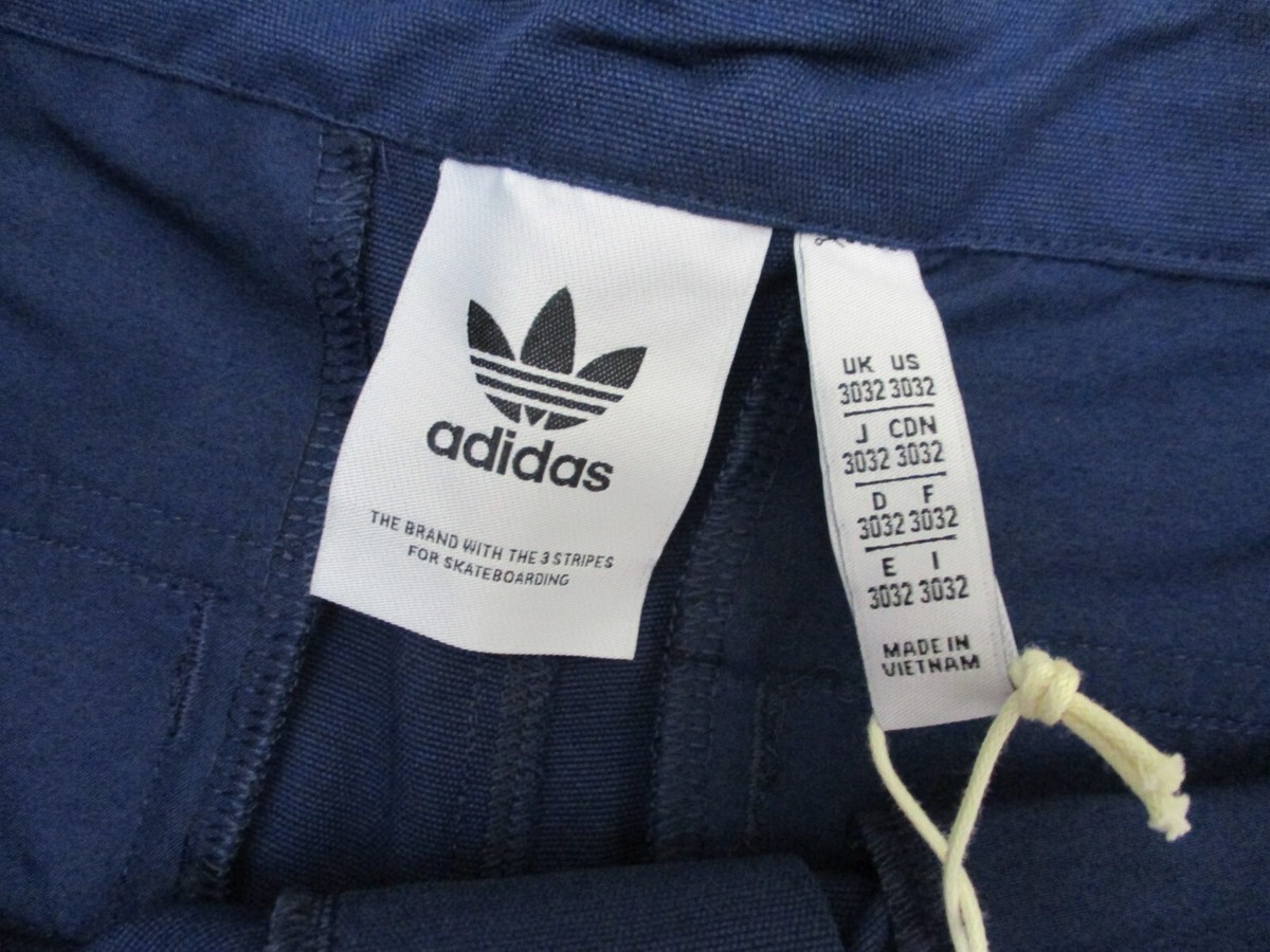 Adidas Men's 30x32 Skate Chino Pants Navy Blue White 3 Adidas Men's 30x32 Skate Chino Pants Navy Blue White 3
