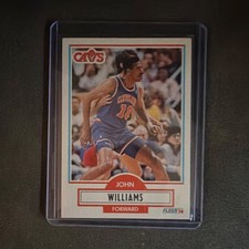 1990-91 Fleer John Williams #37 Cleveland Cavaliers Basketball Card