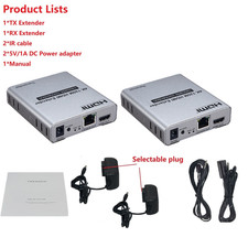 NEW HDMI 393ft/120m Extender over Cat 5e/6 Ethernet Converter Splitter 4k 1080p