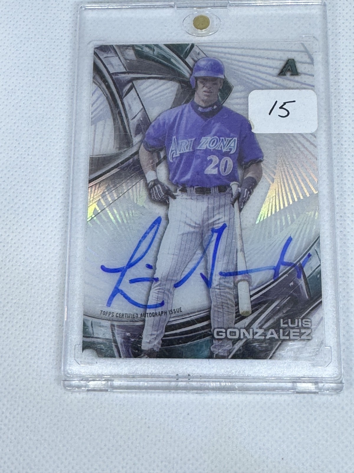 2016 Topps High Tek - Autographs Luis Gonzalez #HT-LG (AU)