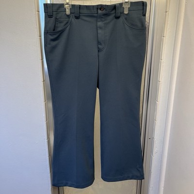 Vintage 70s Levis Panatela Green Slacks Pants Mens Big E Size 38